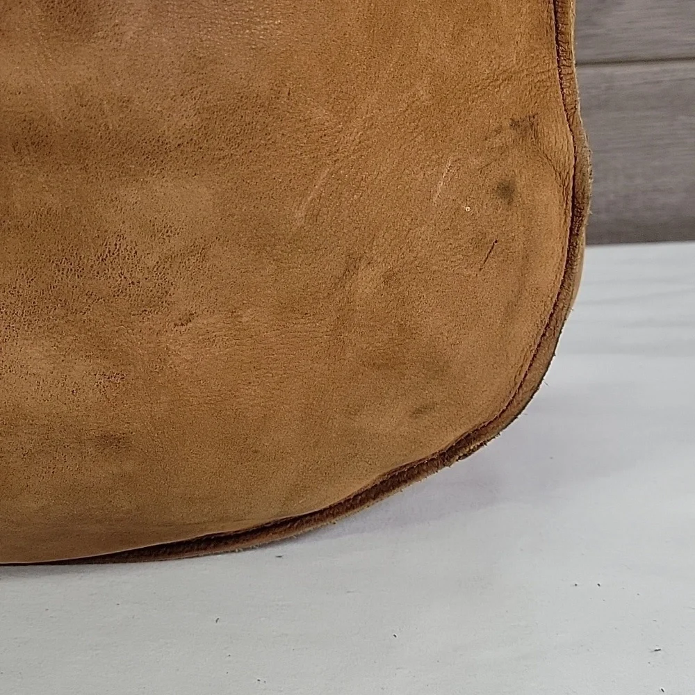 Abel Local and Global Brown Leather Tote Shoulder Bag Handbag